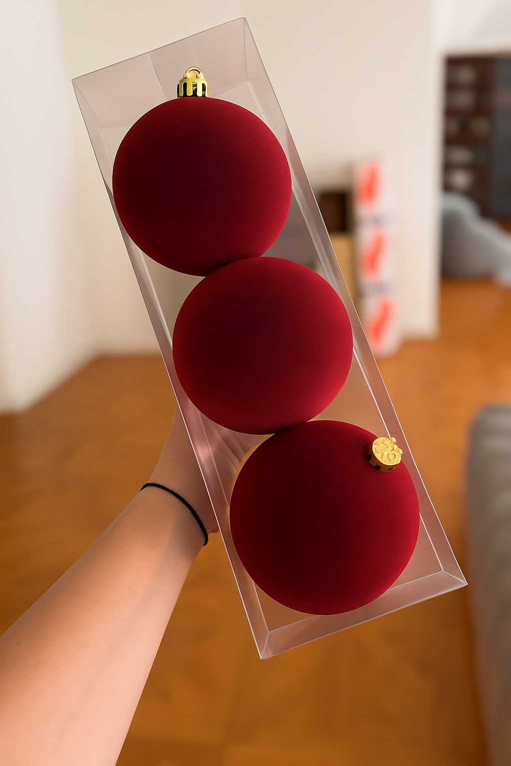 Classic Velvet Burgundy Ornament