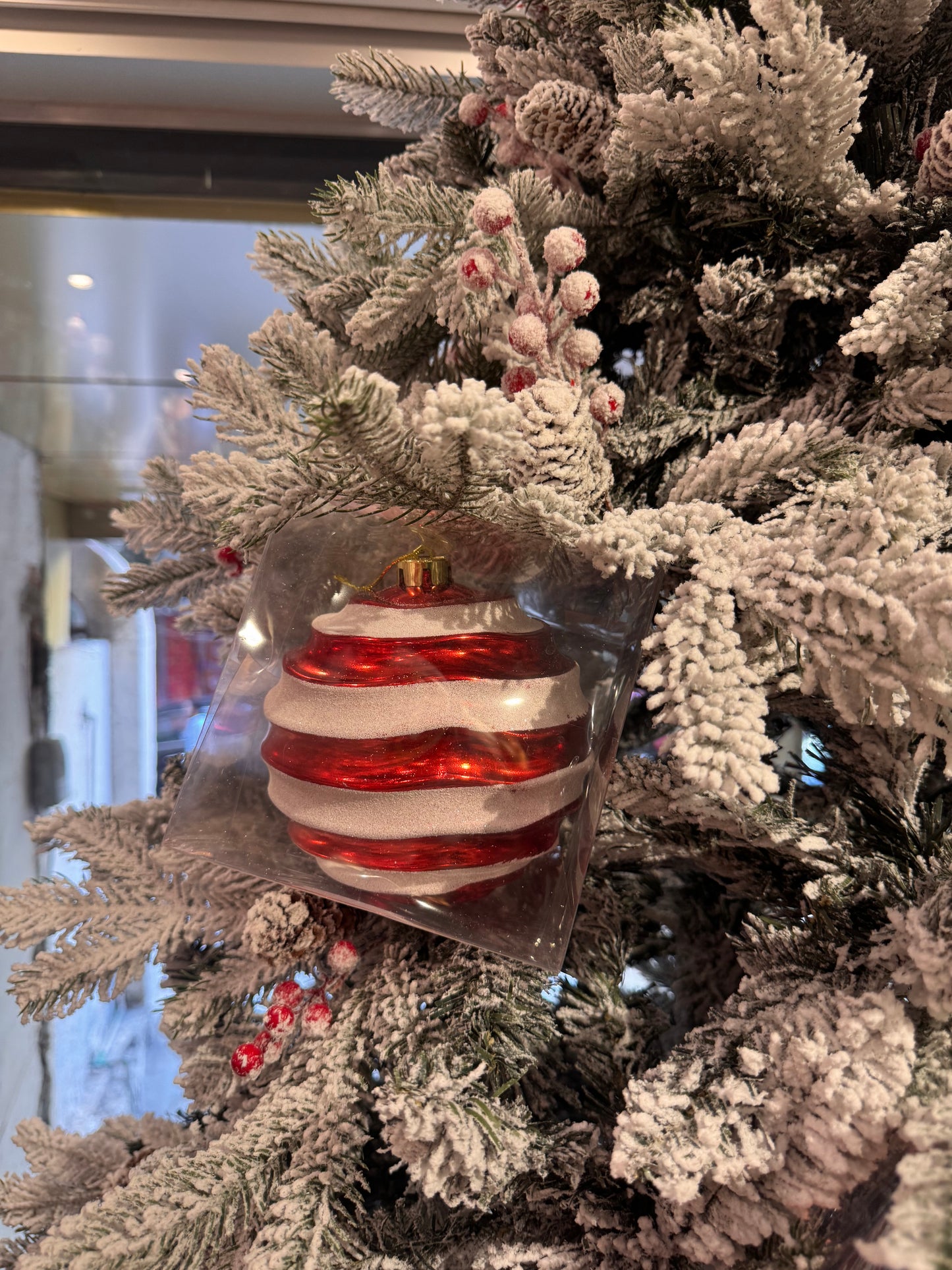 Candy Cane Swirl Jumbo Ornament