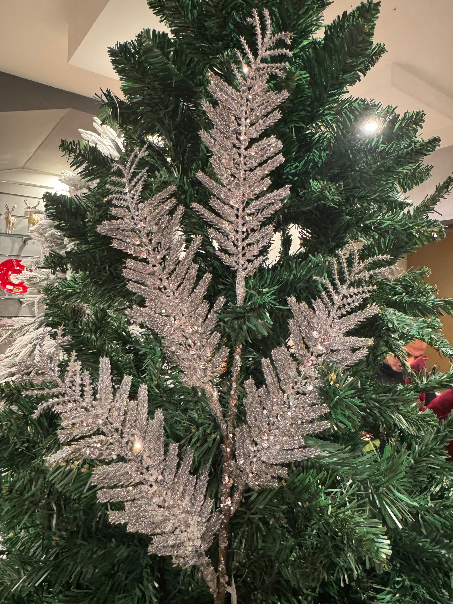 Glitter Fern Sprays