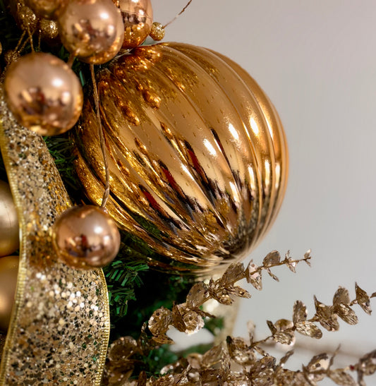Grand Rose Gold Statement Ornament