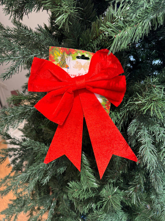Small Red Velvet Bow