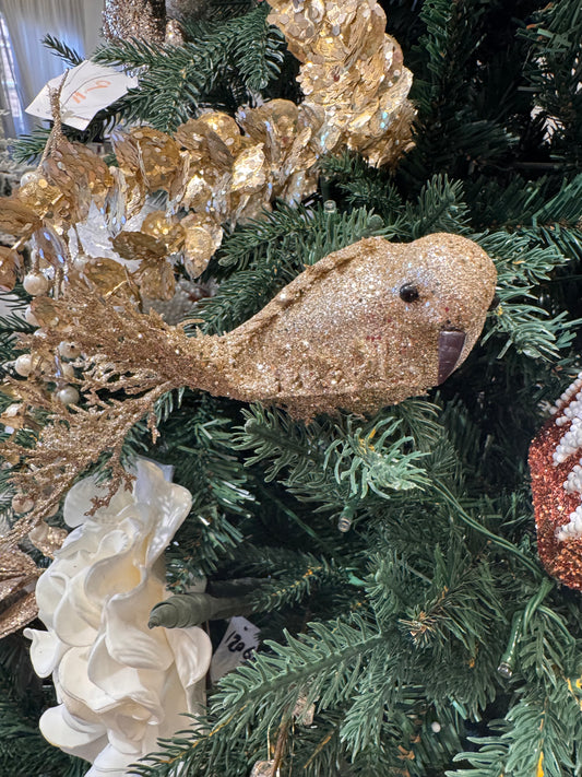 Glitter Bird Ornament