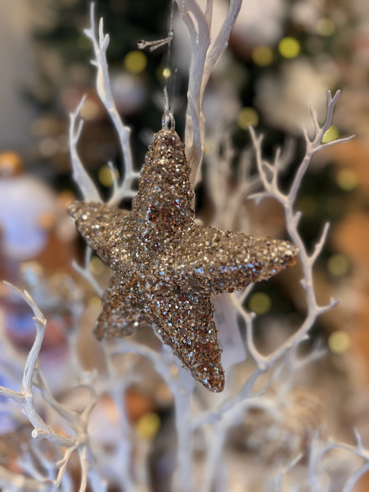 Glittery Star Ornament