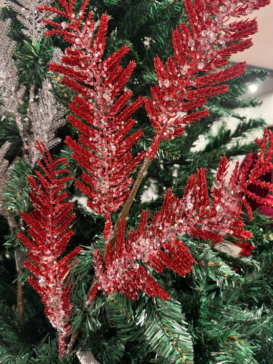 Glitter Fern Sprays