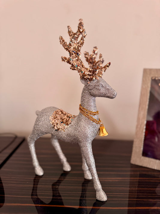 Reindeer Figurine (Silver & Gold)