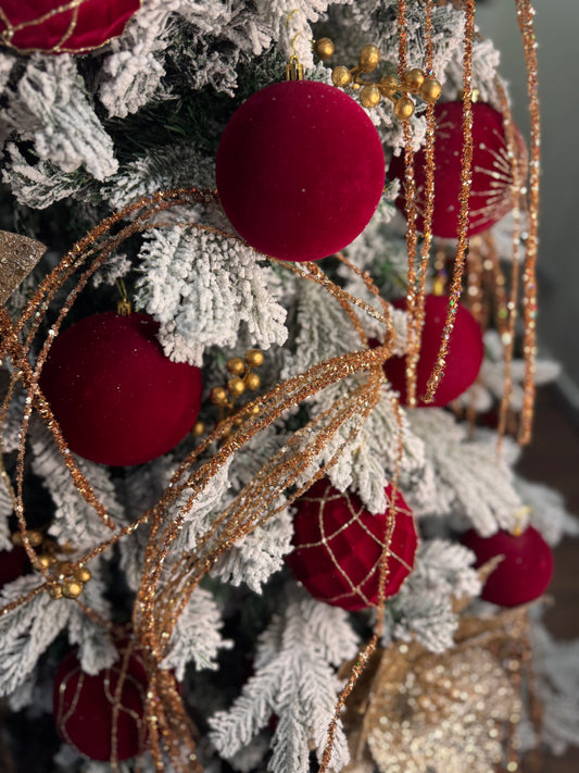 Classic Velvet Burgundy Ornament