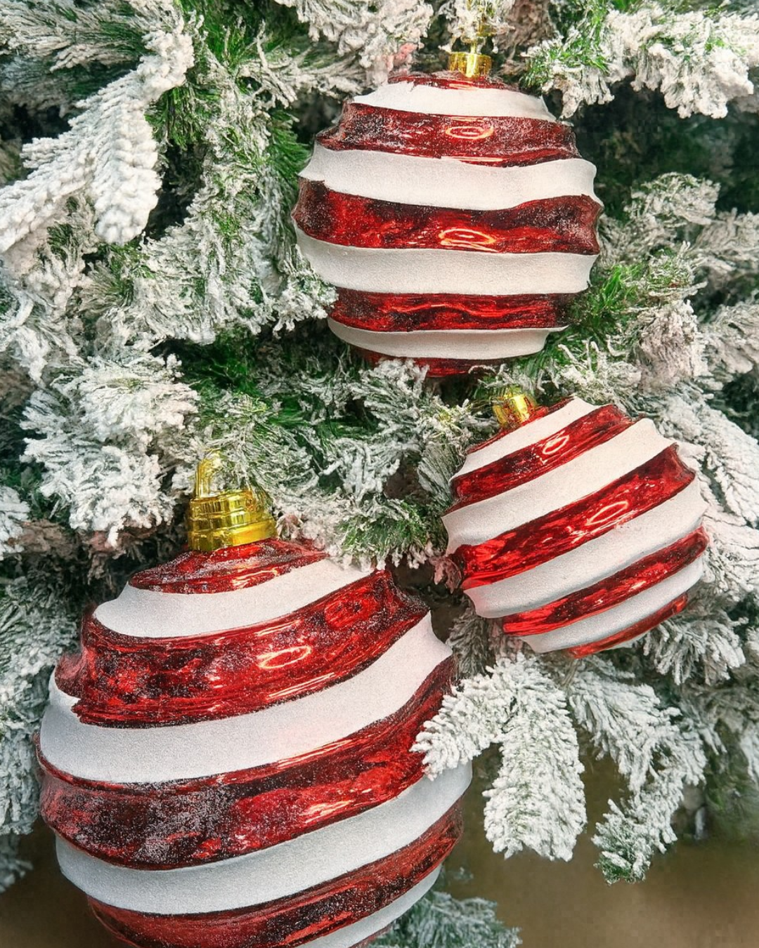 Candy Cane Swirl Jumbo Ornament