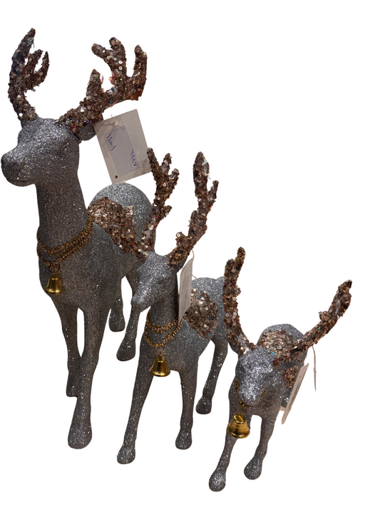 Reindeer Figurine (Silver & Gold)